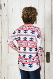 Dear Me Tribal Top - Coral/Navy