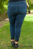 Curvy| Della Skinny Jean - Medium Wash