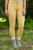 Della Skinny Jean - Mustard