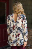 Delphine Floral Top - Ivory/Multi