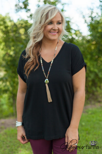 Curvy| Dressed To A Tee - Black