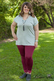 Curvy| Dressed To A Tee - Heather Gray