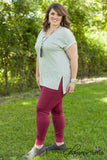 Curvy| Dressed To A Tee - Heather Gray