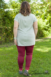 Curvy| Dressed To A Tee - Heather Gray