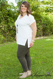 Curvy| Dressed To A Tee - White