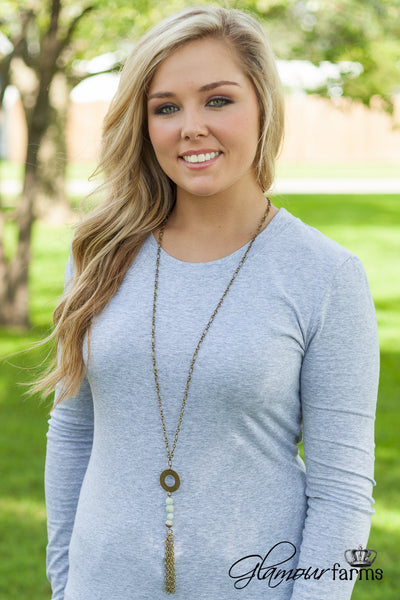 Drop Dead Gorgeous Necklace - Worn Gold