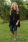 Ease Into It Tunic - Black