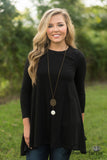 Ease Into It Tunic - Black
