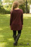 Ease Into It Tunic - Wine