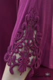 Curvy| Elsie Lace Tunic - Burgundy