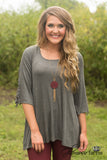 Elsie Lace Tunic - Dark Gray