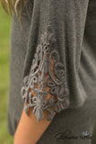 Elsie Lace Tunic - Dark Gray
