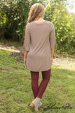 Elsie Lace Tunic - Mocha
