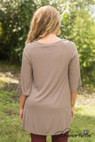 Elsie Lace Tunic - Mocha