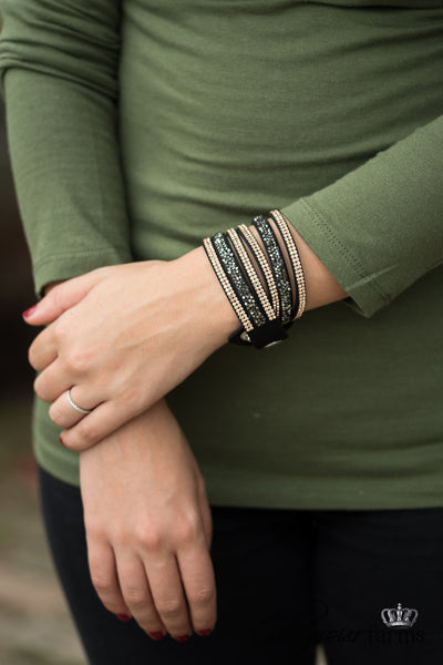 Fall For You Wrap Bracelet - Black