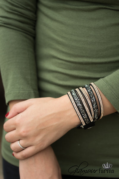 Fall For You Wrap Bracelet - Black
