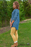 Falling For Chambray Shirt Jacket - Medium Wash