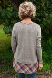 Falls Creek Top - Taupe/Multi