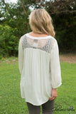Fiona Lace-Up Top - Ivory