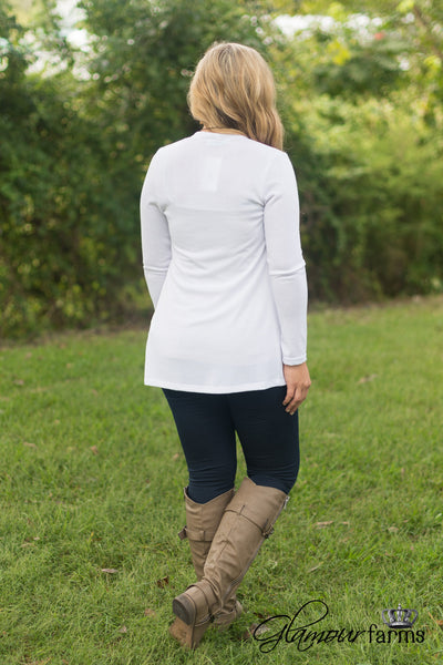 Forever Classic Cardigan - White