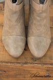 Gail Belted Ankle Bootie - Beige