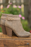 Gail Belted Ankle Bootie - Beige