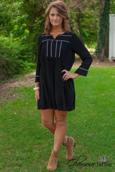 Geneva Tunic/Dress - Black