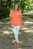 Glamour Farms Logo Tee - Coral