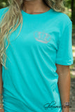 Glamour Farms Logo Tee - Teal