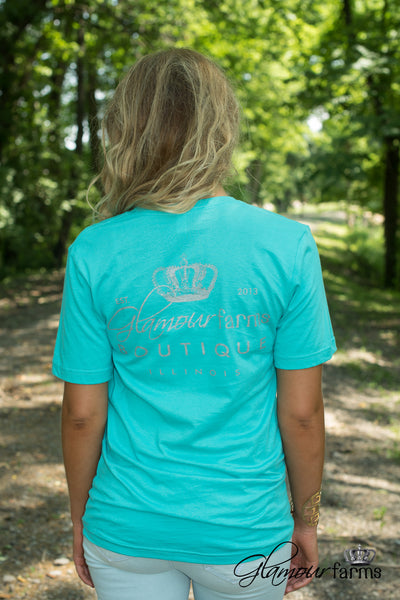 Glamour Farms Logo Tee - Teal