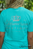Glamour Farms Logo Tee - Teal