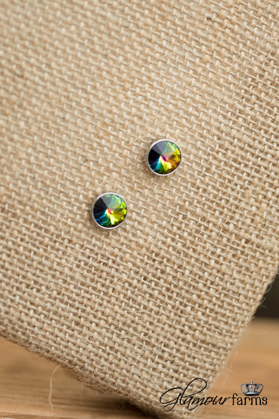 Gorgeous Glimmer Earrings - Vitrail Medium/Rhodium