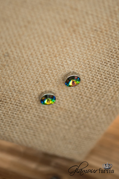 Gorgeous Glimmer Earrings - Vitrail Medium/Rhodium