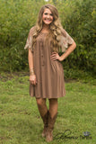 Gracelyn Dress - Mocha