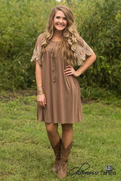 Gracelyn Dress - Mocha
