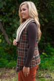 Great Falls Plaid Vest - Brown/Multi