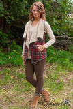 Great Falls Plaid Vest - Red/Multi