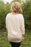 Harper Mainstay Sueded Top - Khaki