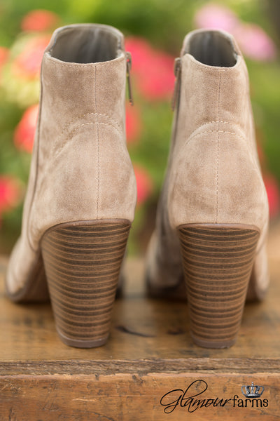 Heather Ankle Bootie - Beige