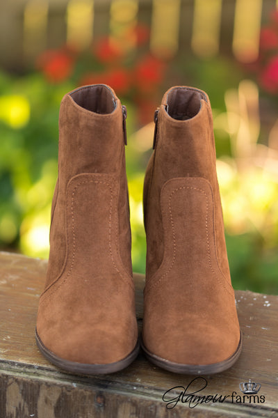 Heather Ankle Bootie - Tan