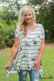 Curvy| High Tide Tunic - Gray/Black