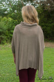 Hollyn Cowl Neck Top - Mocha