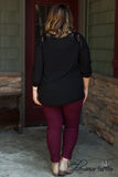 Curvy| In Perfect Harmony Top - Black