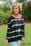 In The Moonlight Top - Black/Ivory
