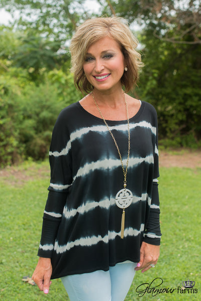 In The Moonlight Top - Black/Ivory