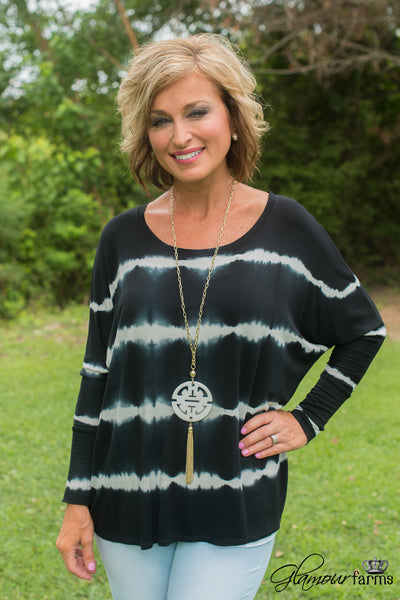 In The Moonlight Top - Black/Ivory