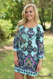 Isabella Tunic/Dress - Mint/Multi