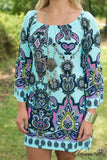 Isabella Tunic/Dress - Mint/Multi