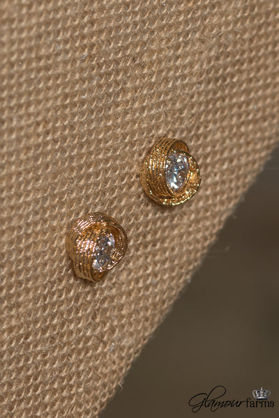 Just My Size Earring - Gold/Clear