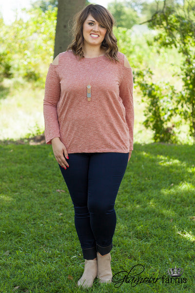 Curvy| Keep It Cool Top - Rust